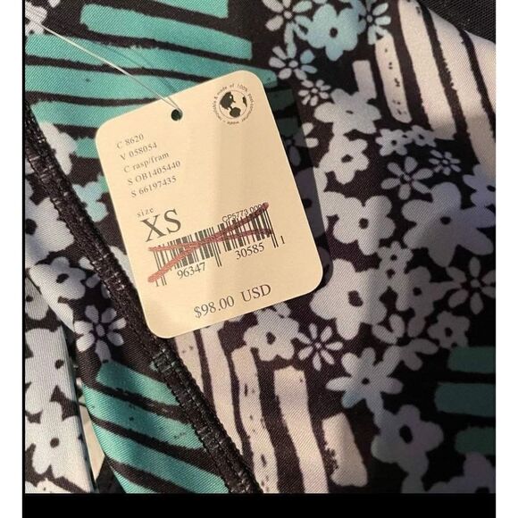 FP Movement Daisy Check Printed Lose Control Pull-On Ankle Coordinating size XS - Picture 8 of 8